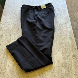 White House Black Market black comfort stretch classic slim trouser size 14 NWT